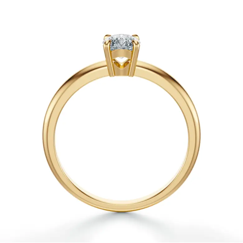 Złoty pierścionek 585 z diamentem 0.40 ct SBPZ_028